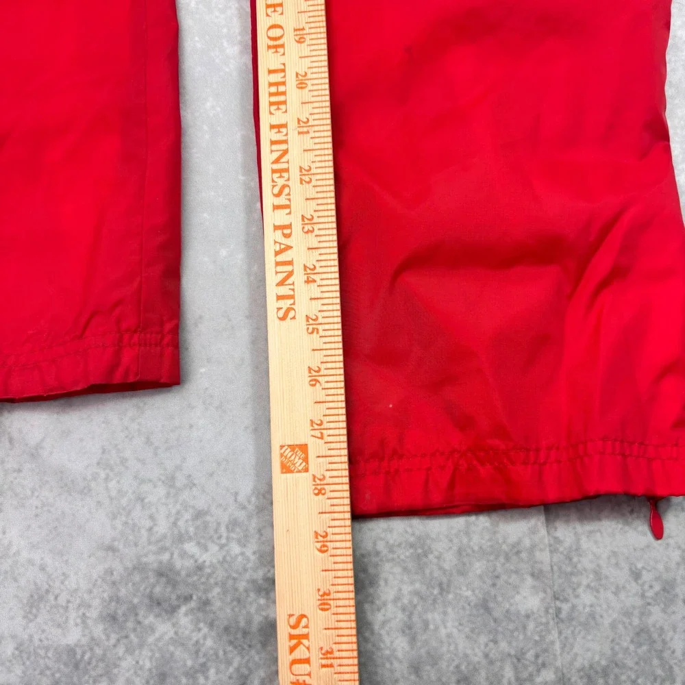 Vintage Adidas Youth XL Tearaway Track Pants Adult S/M Red Black Y2K Basketball